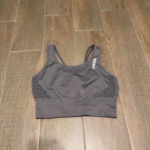 Grey gymshark sports bra